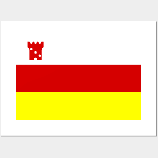 Flag of Santa Barbara, California Posters and Art